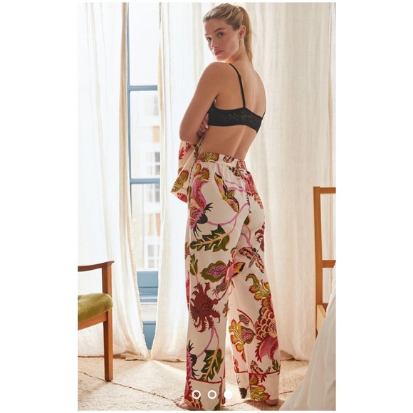 Raphael Balme for Anthropologie Flannel Sleep Pants New Pajama Pant XXS ANTHRO - Picture 2 of 12